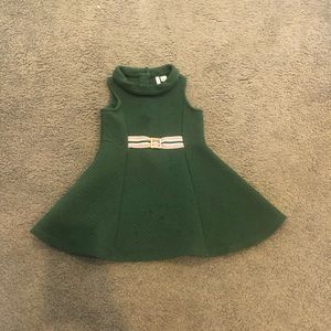 2t Emerald Janie and Jack quilted dress